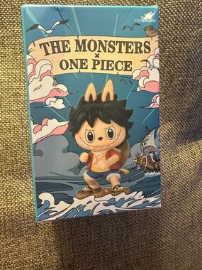 The Monsters x One Piece Luffy Collectible Figure - Black & Tan